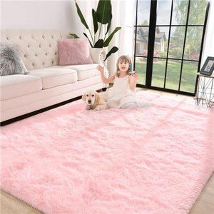 Super Soft Shaggy Rug for Bedroom,4x5.9 Feet Fluffy Carpet for Living Room,Fuzzy